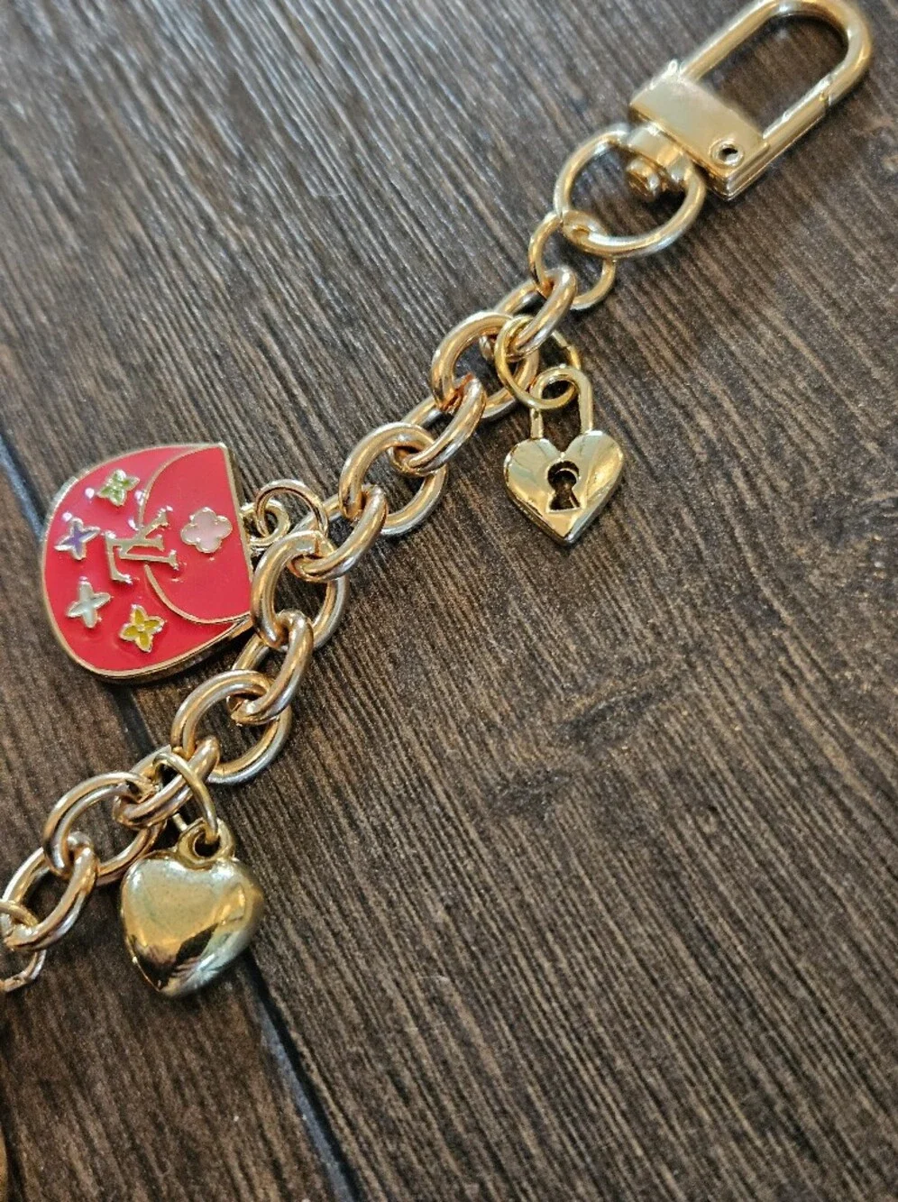 LV Trunks & Bags Medallion + Stamped Purse Charm Reimagined On Handmade Bagcharm